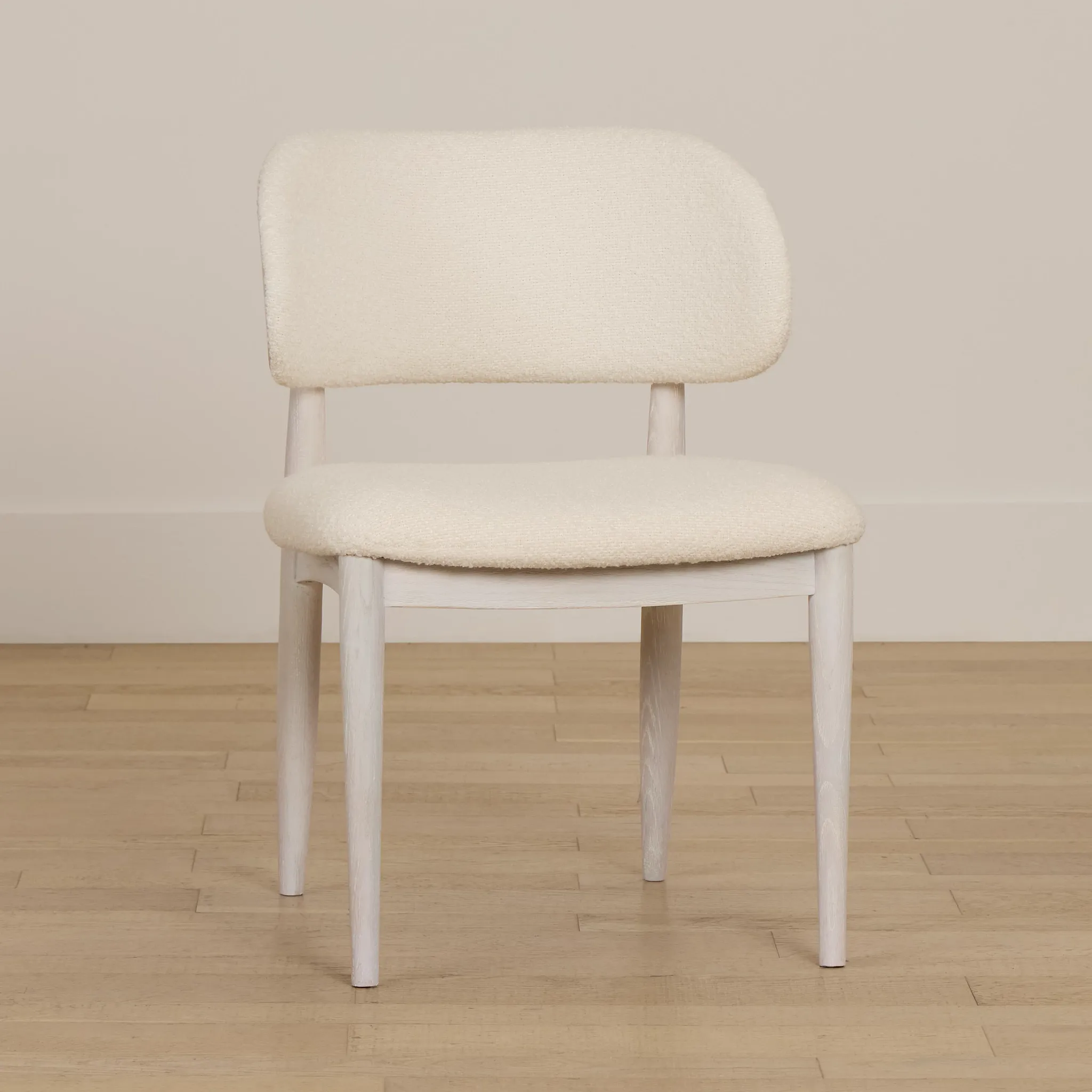 Gables White Upholstered Side Chair