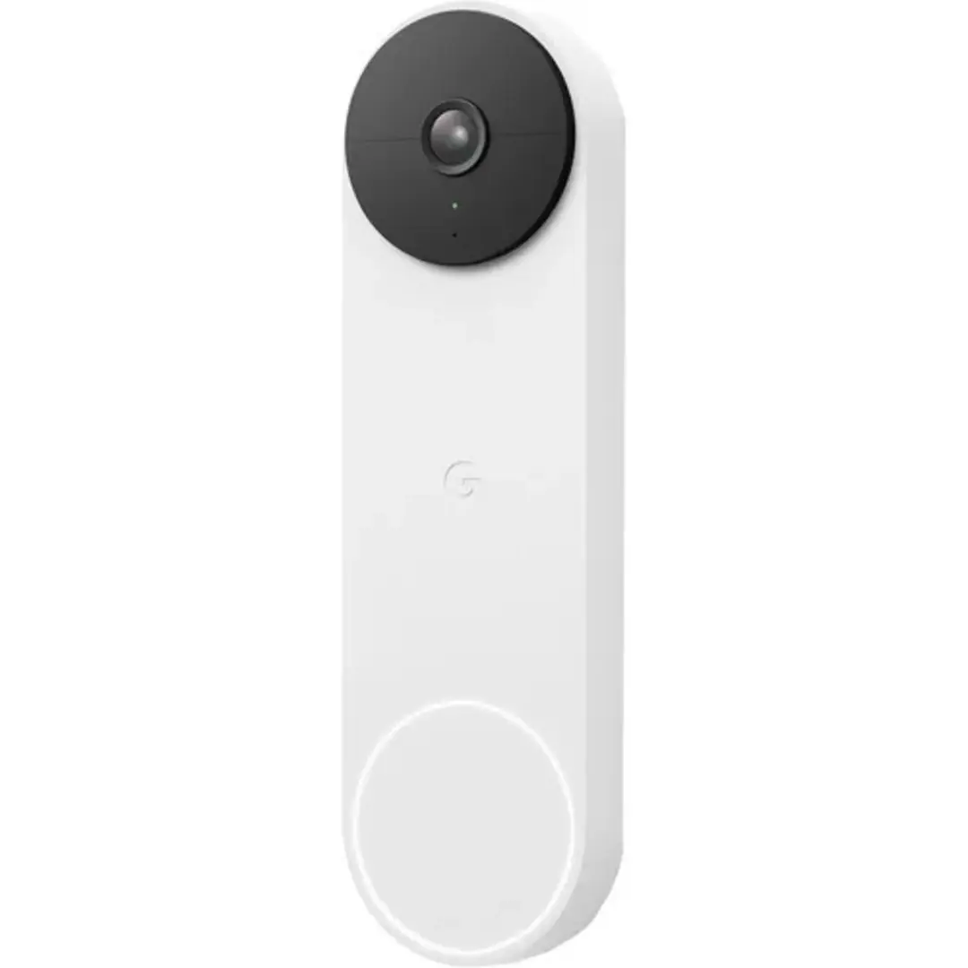 Google Nest Video Battery Powered Doorbell White Smart Door Bells Google Nest Video Battery Powered Doorbell White Smart Door Bells