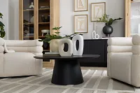 Nomad Black Round Coffee Table