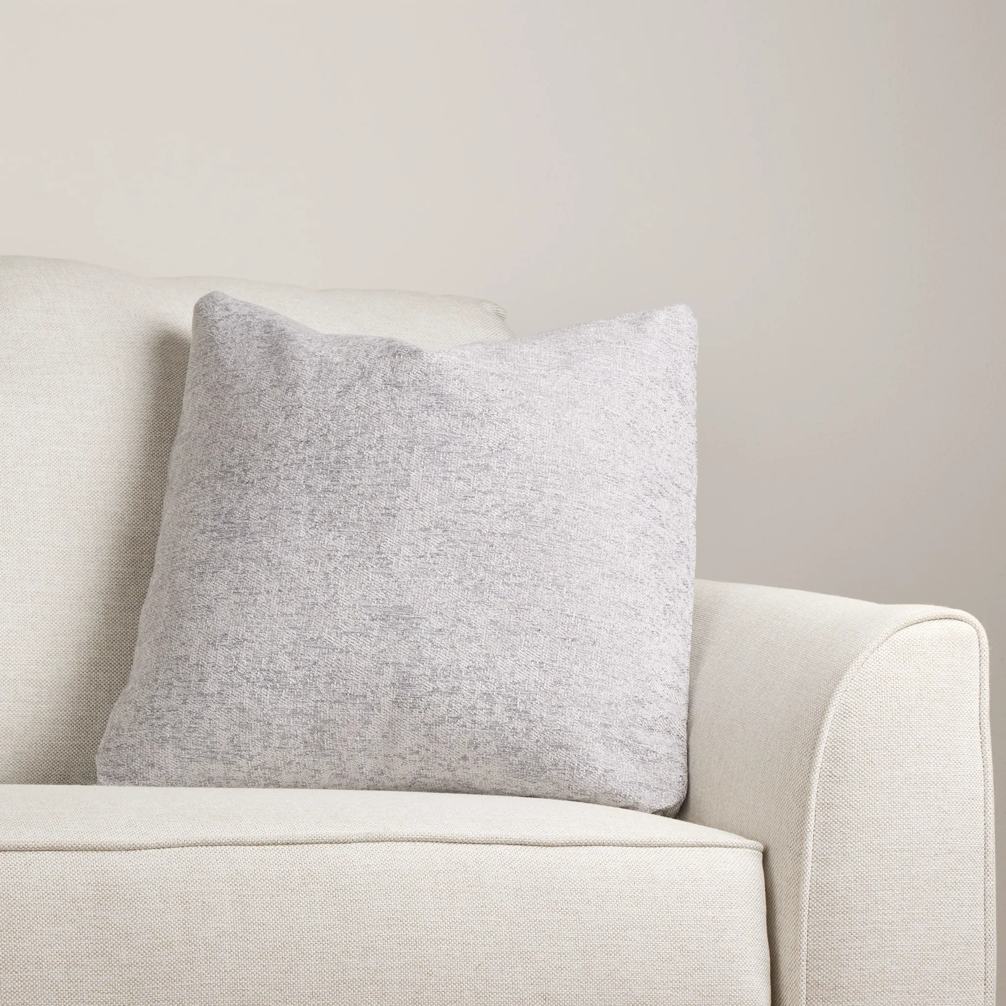 Calista Pewter 20" Square Accent Pillow