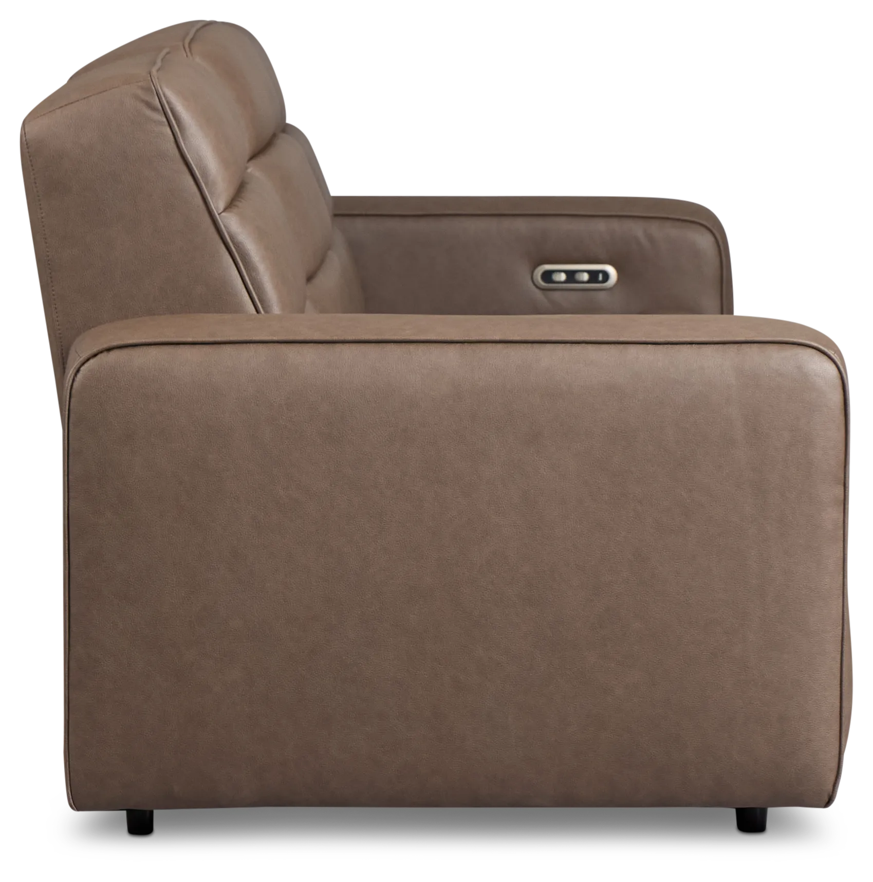 Sawyer Dark Brown Micro 3-piece Modular Power Sofa