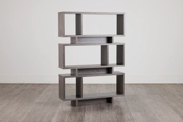 Andres Gray Open Bookcase