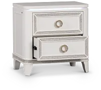 Milan White Youth Nightstand