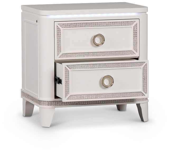 Milan White Youth Nightstand