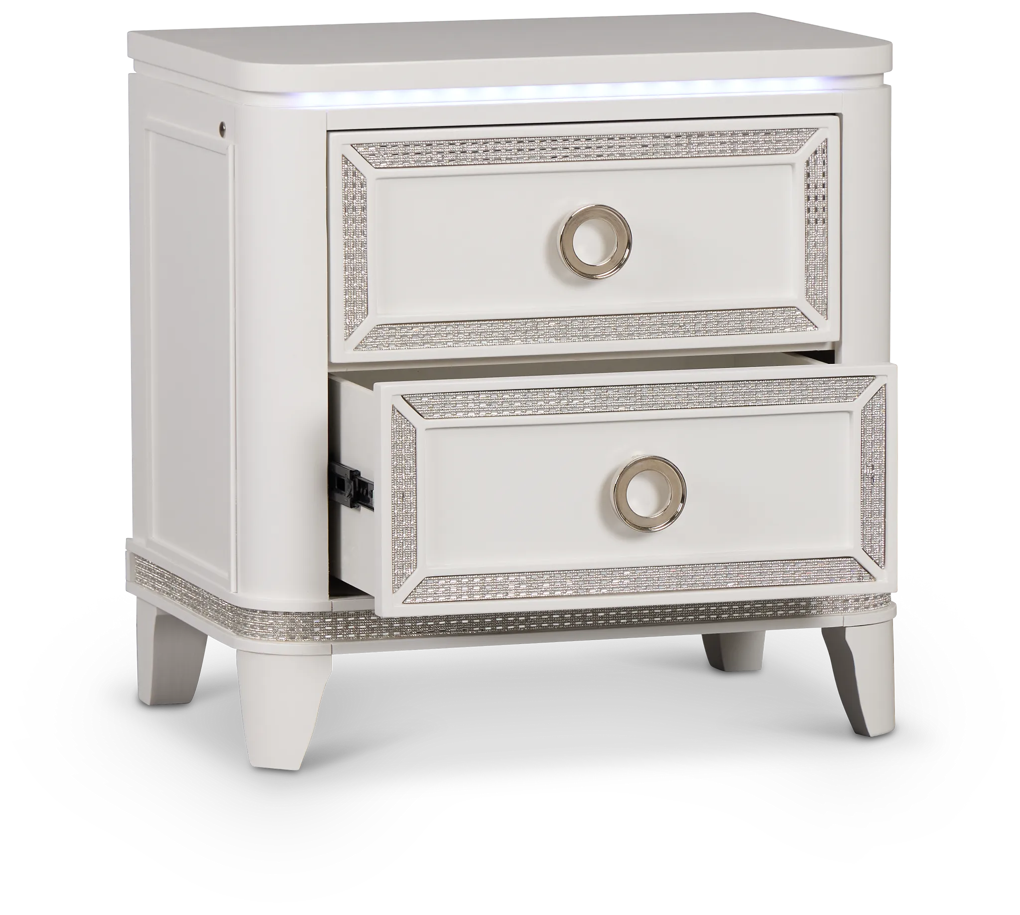 Milan White Youth Nightstand