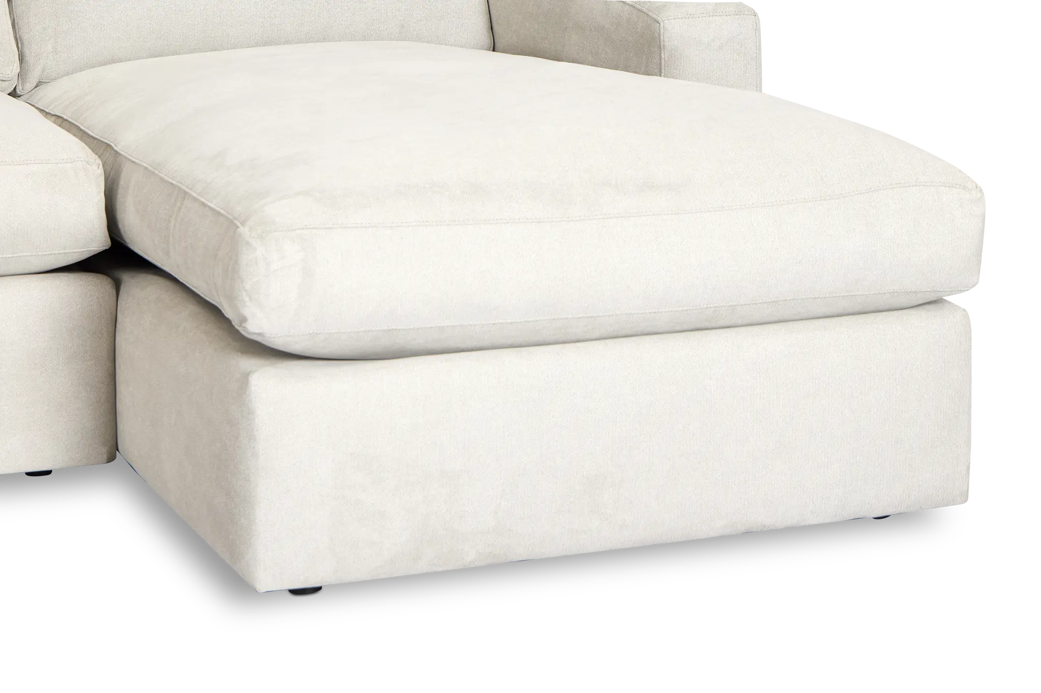 Hudson Gray Fabric Right Chaise Sectional Hudson Gray Fabric Right Chaise Sectional