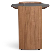 Nomad Mid Tone Ceramic Round End Table