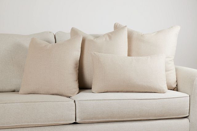 Zeke Beige 24" Accent Pillow