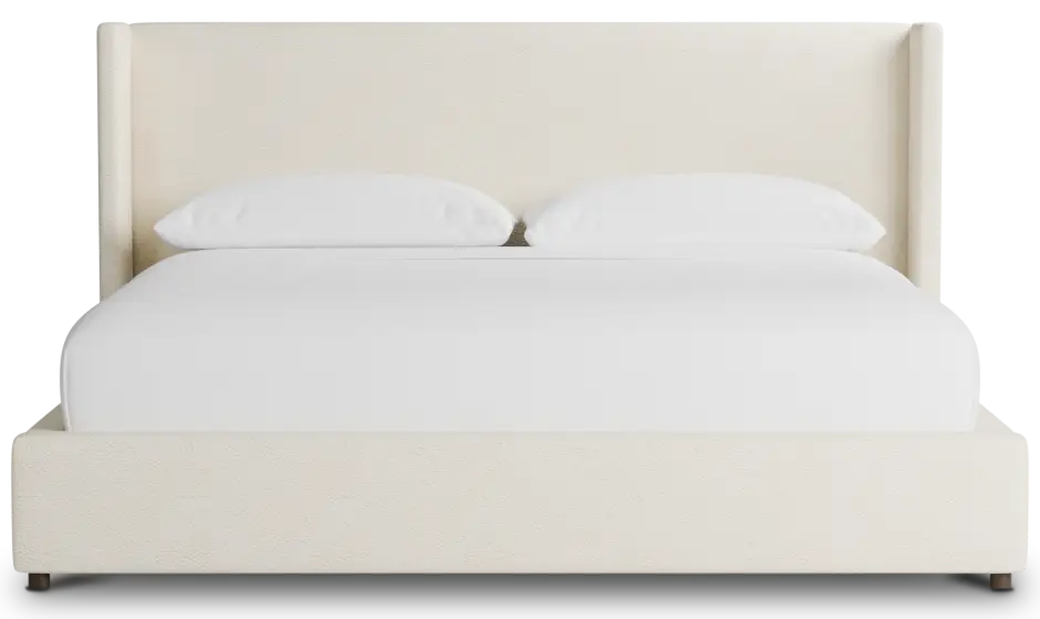 Captiva Gellar White 48" Upholstered Shelter Bed Captiva Gellar White 48" Upholstered Shelter Bed