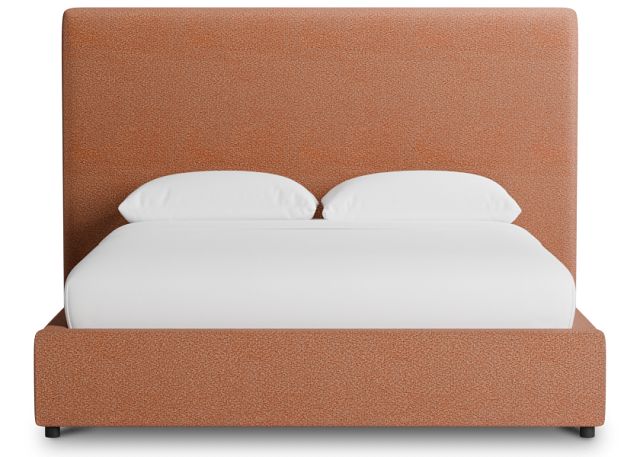 Grayton Sutton Orange 54" Upholstered Platform Bed