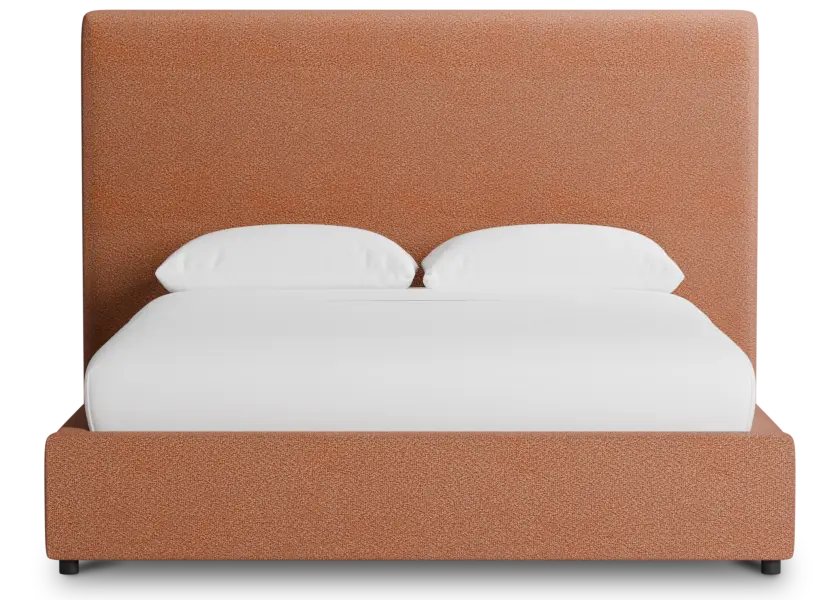 Grayton Sutton Orange 54" Upholstered Platform Bed Grayton Sutton Orange 54" Upholstered Platform Bed