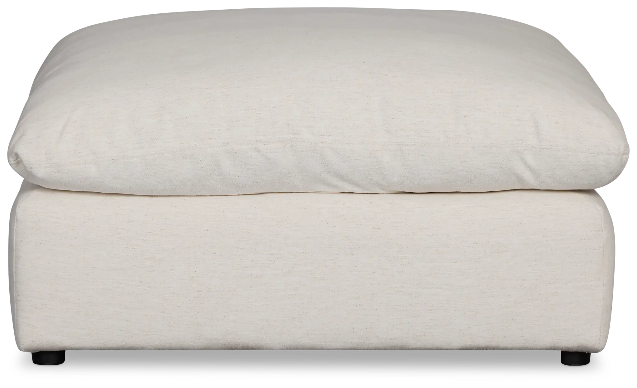 Serena White Fabric Ottoman Serena White Fabric Ottoman