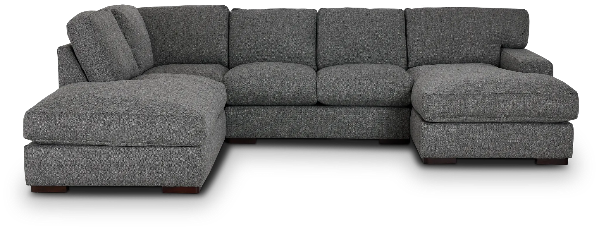 Veronica Dark Gray Down Small Left Bumper Sectional