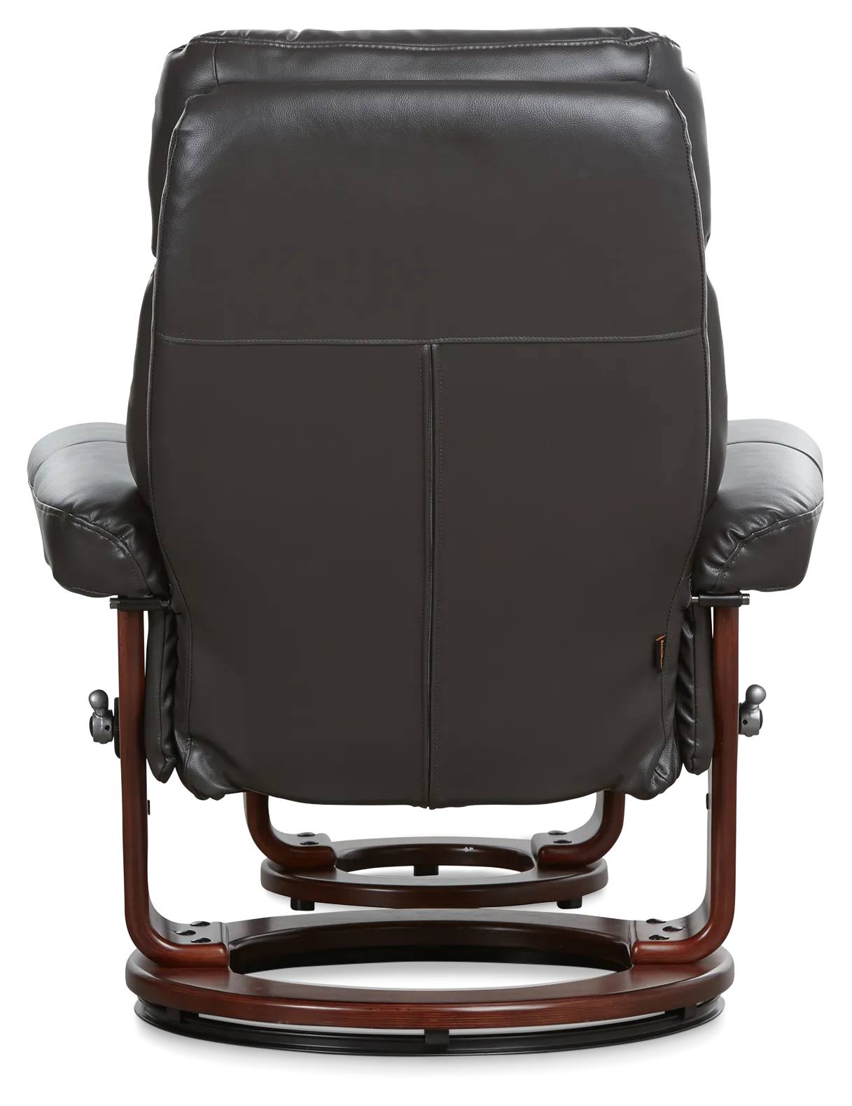 Fisher Dark Gray Micro Recliner & Ottoman