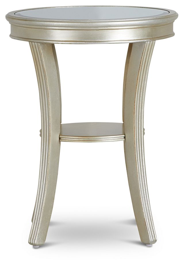 Zadie Silver Accent Table
