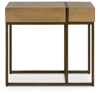 Pasadena Light Tone Rectangular End Table