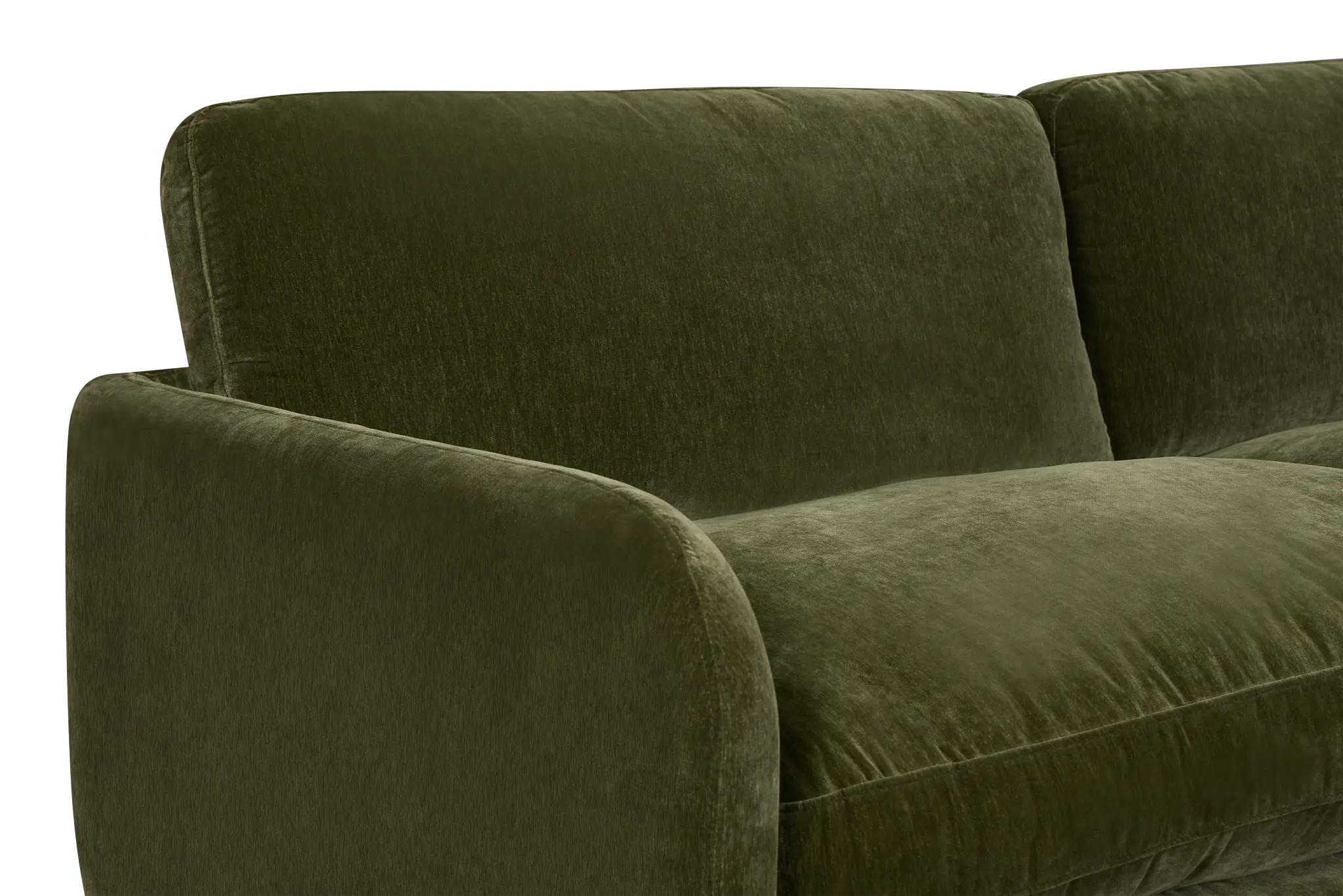 Jules Green Velvet 2 Piece Modular Sofa Jules Green Velvet 2 Piece Modular Sofa