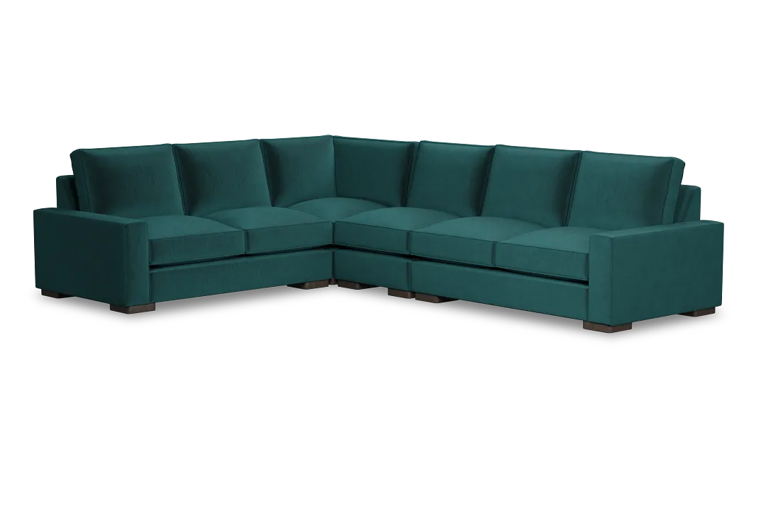 Edgewater Joya Teal Medium Two-arm Sectional