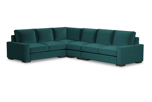 Edgewater Joya Teal Medium Two-arm Sectional