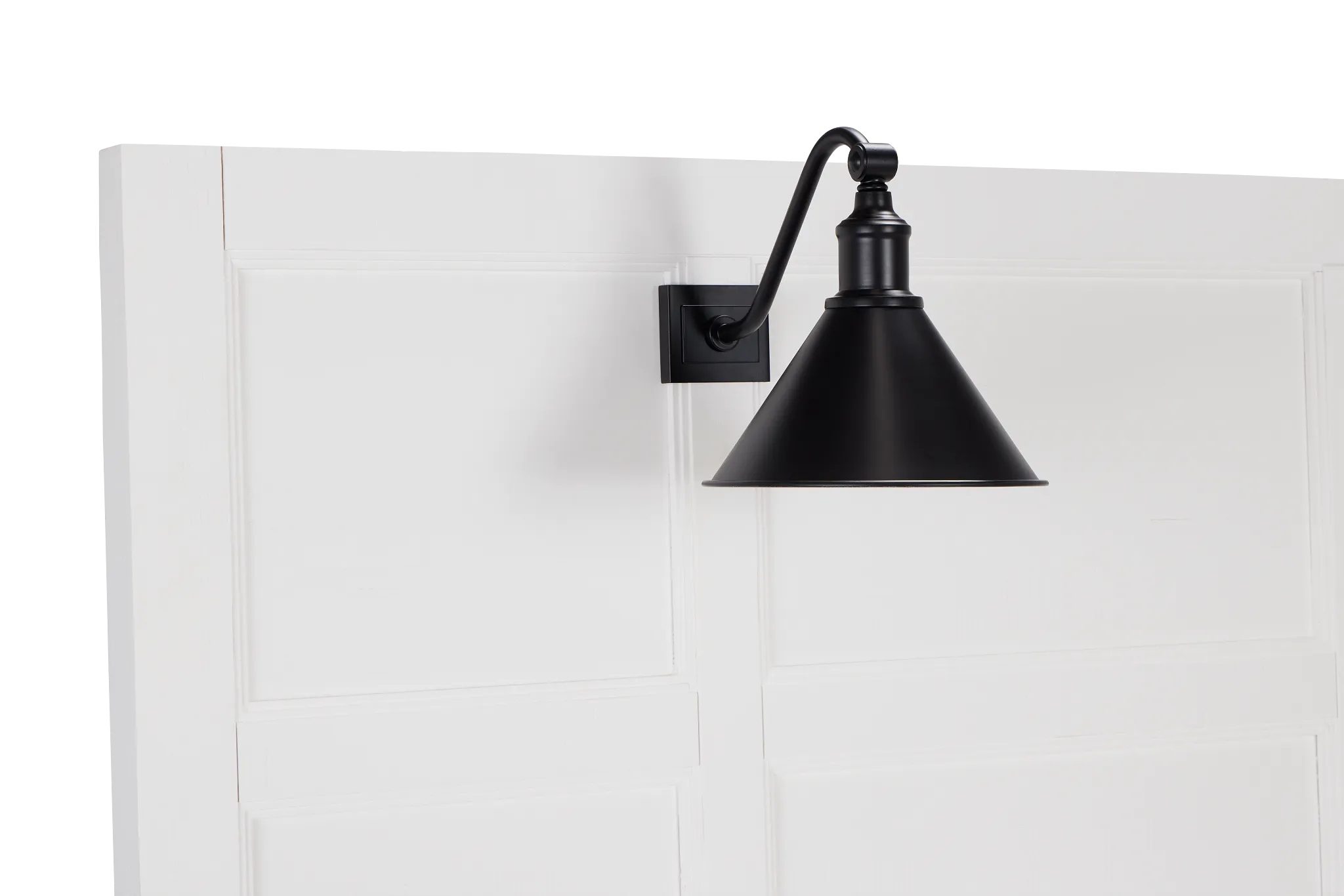 Heron Cove White Panel Bed With Lights