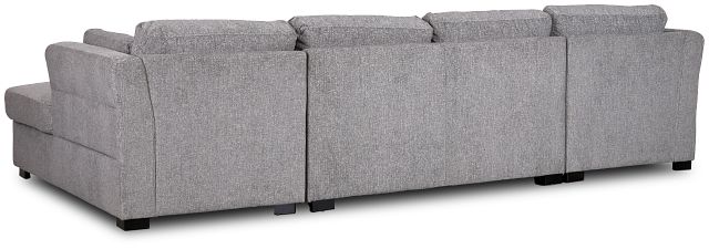 Amber Dark Gray Fabric Double Chaise Sleeper Sectional (5)