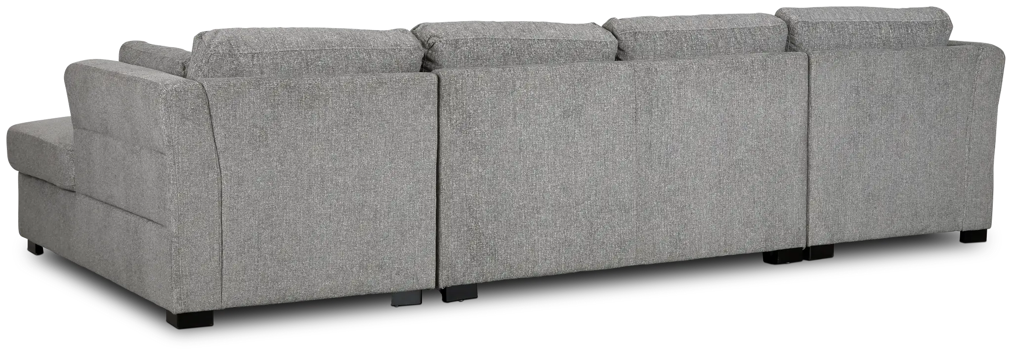 Amber Dark Gray Fabric Double Chaise Sleeper Storage Sectional Amber Dark Gray Fabric Double Chaise Sleeper Storage Sectional