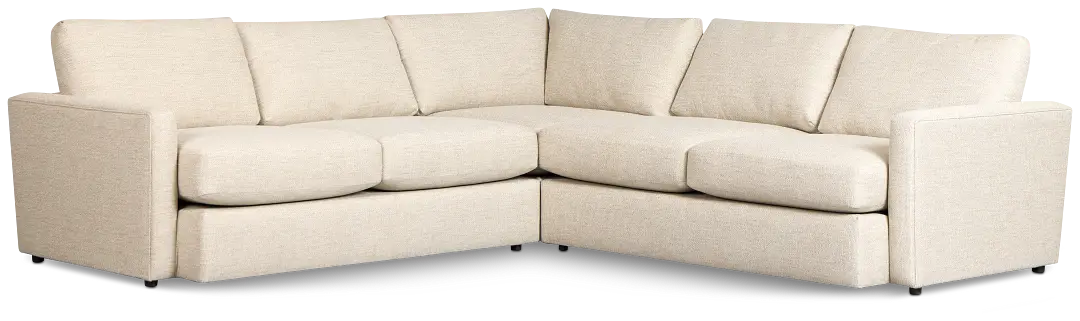 Maxwell Light Gray Fabric Small Two-arm Sectional Maxwell Light Gray Fabric Small Two-arm Sectional