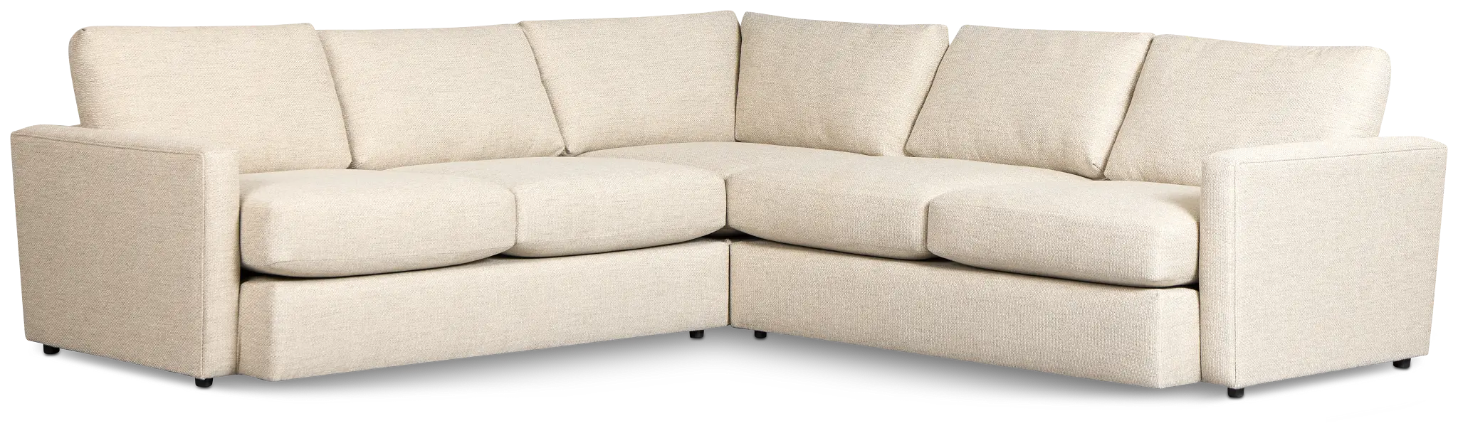 Maxwell Light Gray Fabric Small Two-arm Sectional Maxwell Light Gray Fabric Small Two-arm Sectional