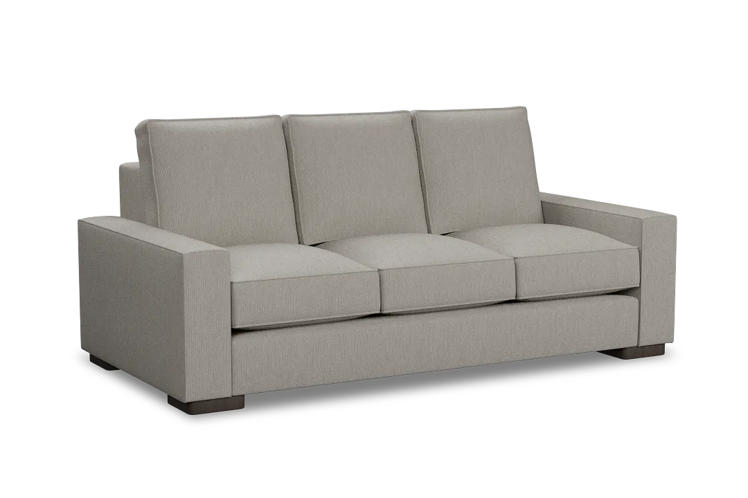 Edgewater Revenue Beige 84" Sofa W/ 3 Cushions