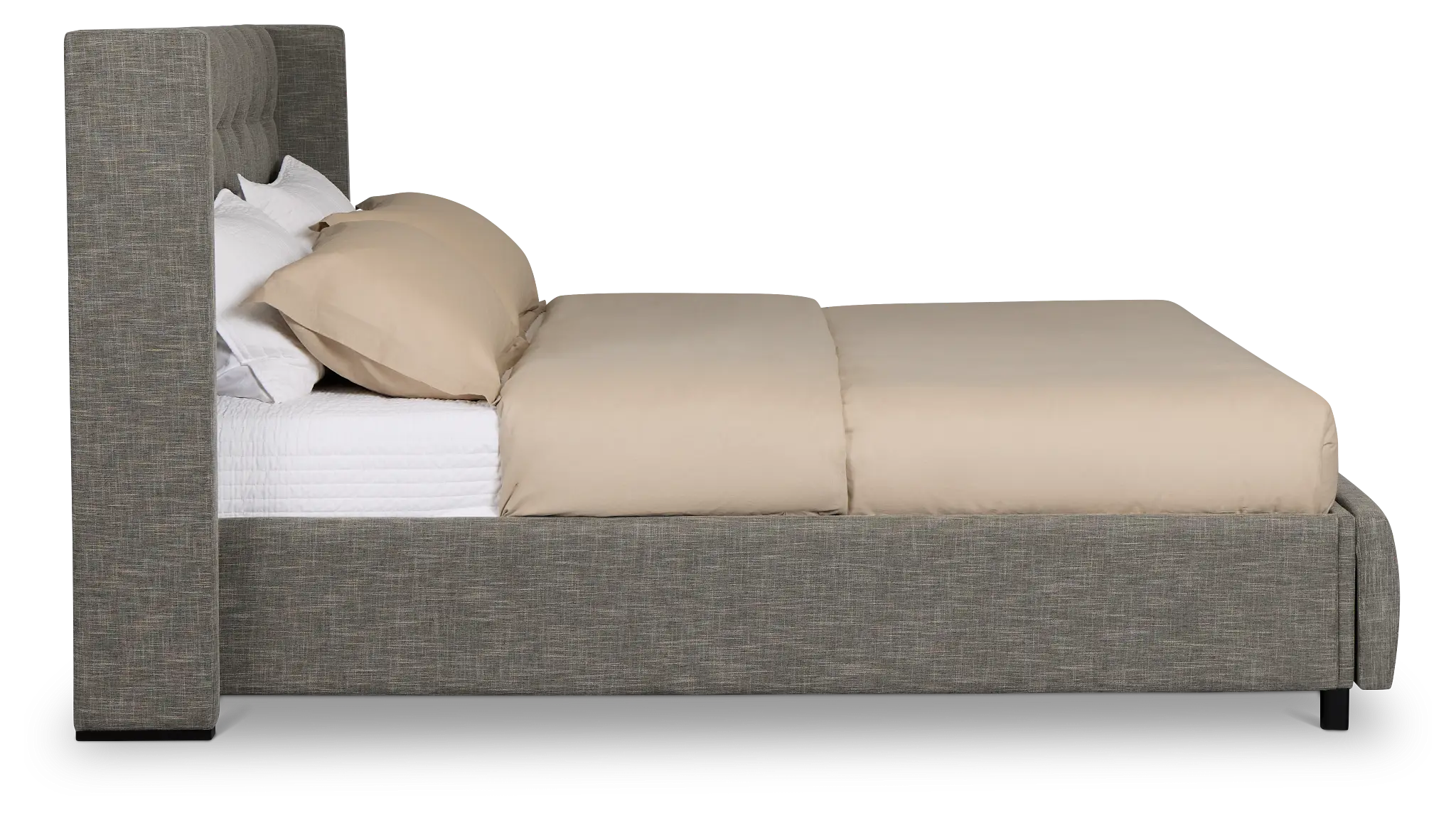 Chatham Gray Low Platform Storage Bed Chatham Gray Low Platform Storage Bed