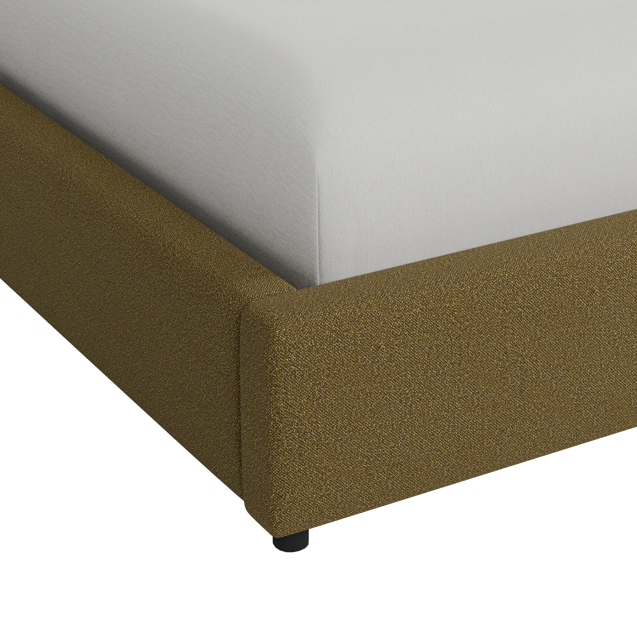 Grayton Peyton White 44" Upholstered Platform Bed