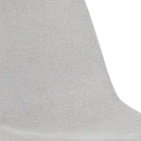 Havana Light Gray Upholstered Side Chair W/ Chrome Legs