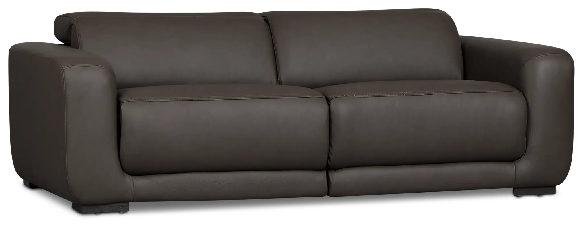 Kieran Dark Brown Lthr/vinyl 2-piece Modular Power Reclining Sofa Kieran Dark Brown Lthr/vinyl 2-piece Modular Power Reclining Sofa