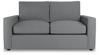 Siesta Revenue Gray Fabric Loveseat