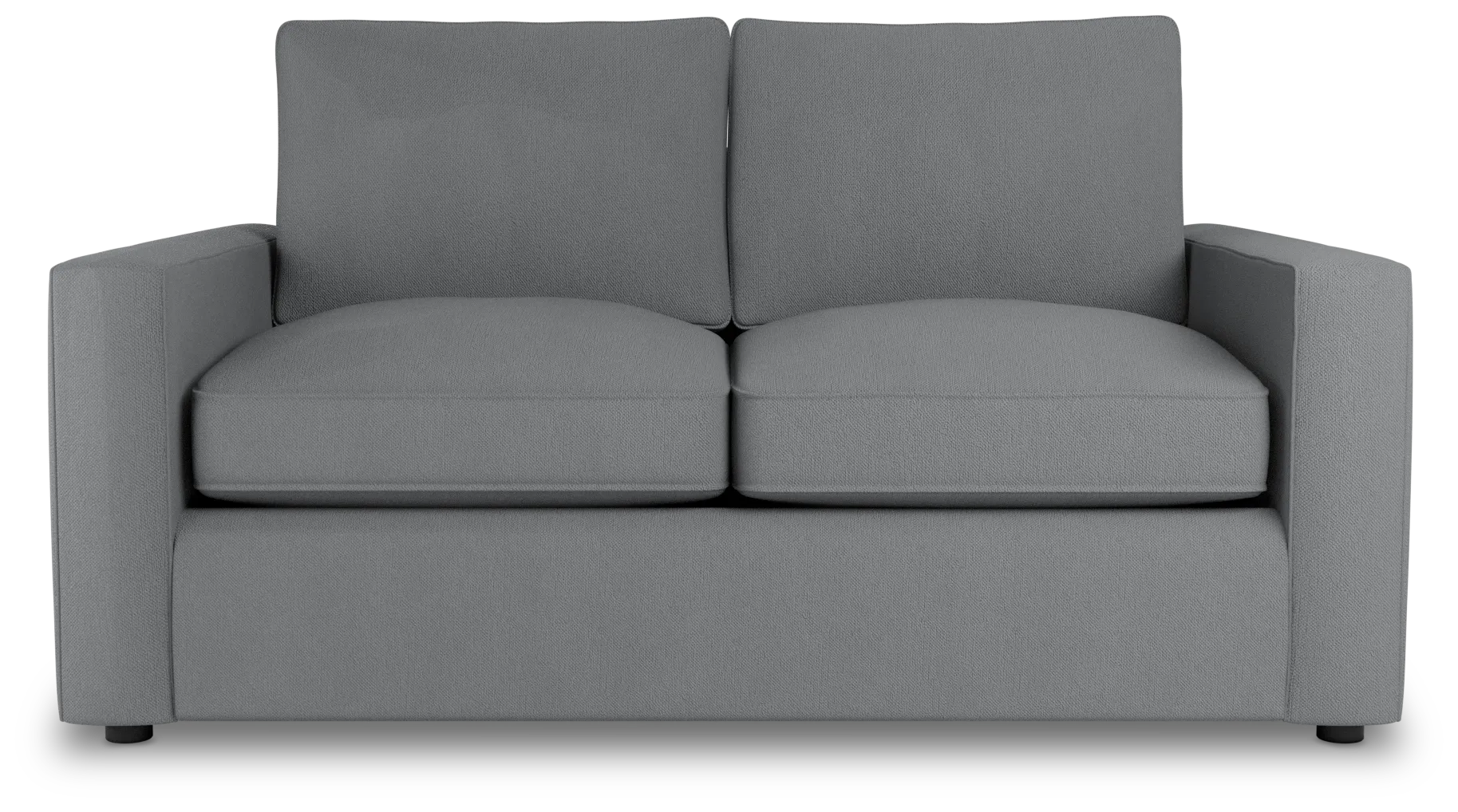 Siesta Revenue Gray Fabric Loveseat