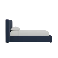 Grayton Joya Dark Blue 44" Upholstered Platform Bed