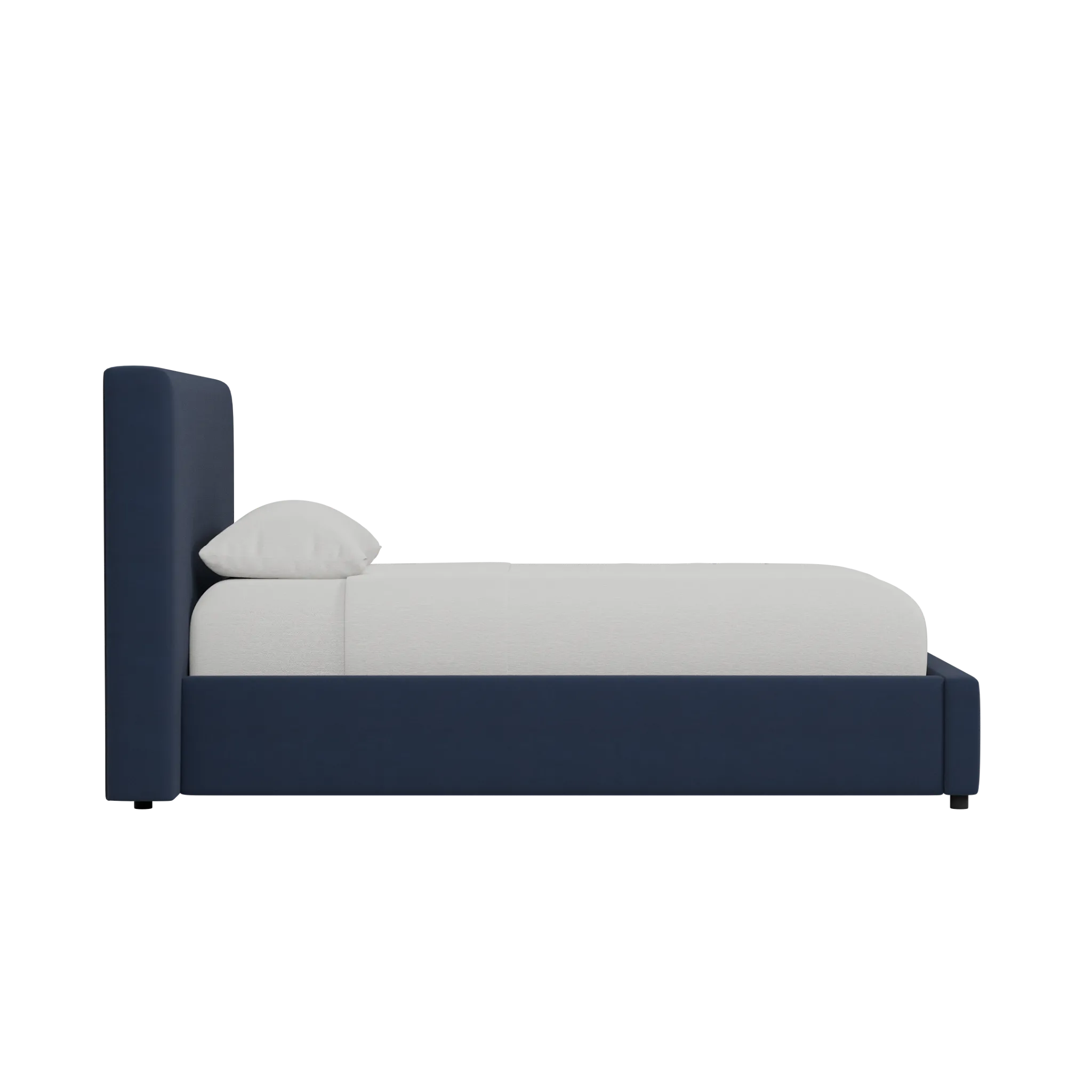 Grayton Joya Dark Blue 44" Upholstered Platform Bed