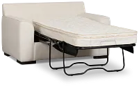 Sinclair Light Beige Fabric Innerspring Sleeper