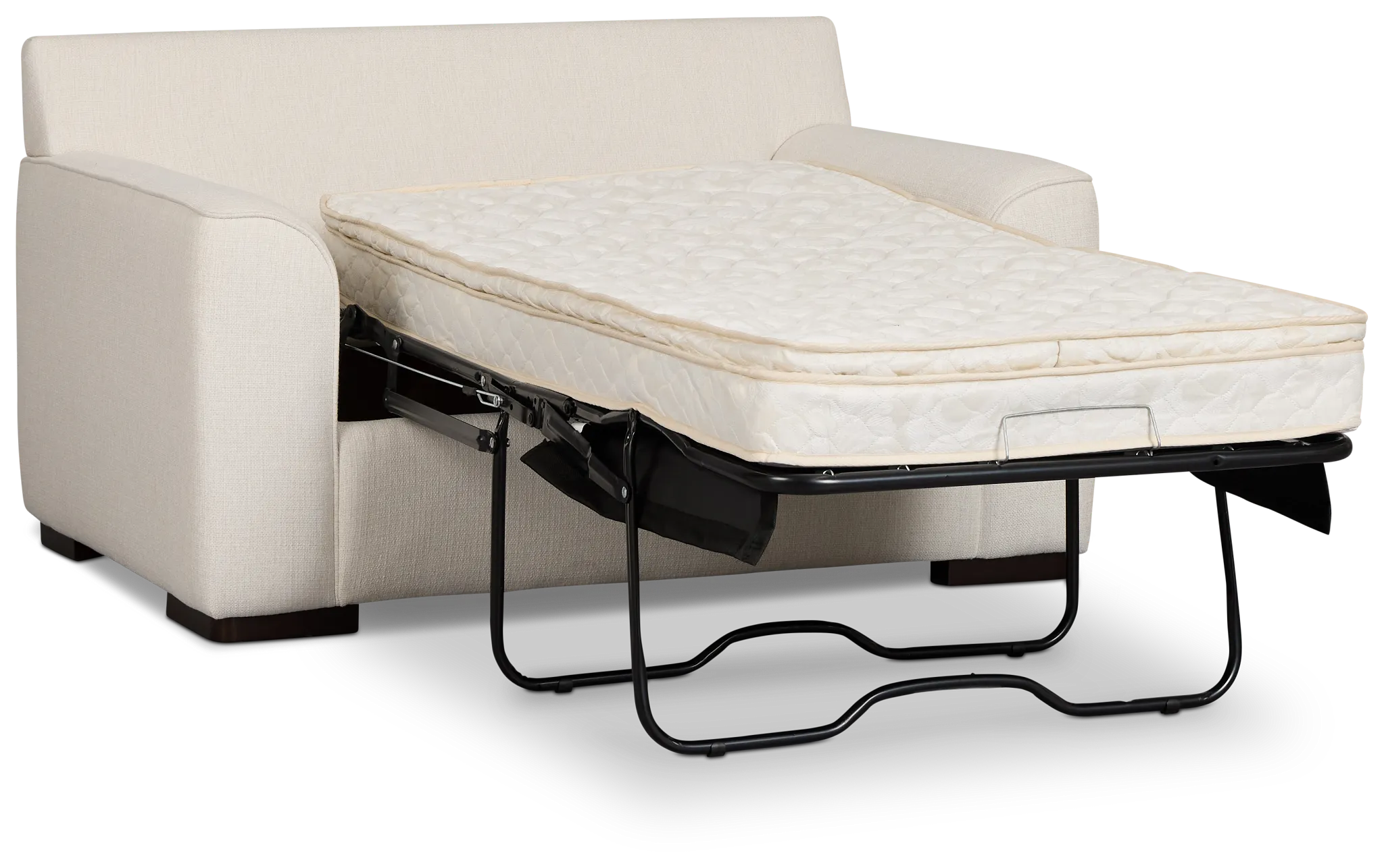Sinclair Light Beige Fabric Innerspring Sleeper