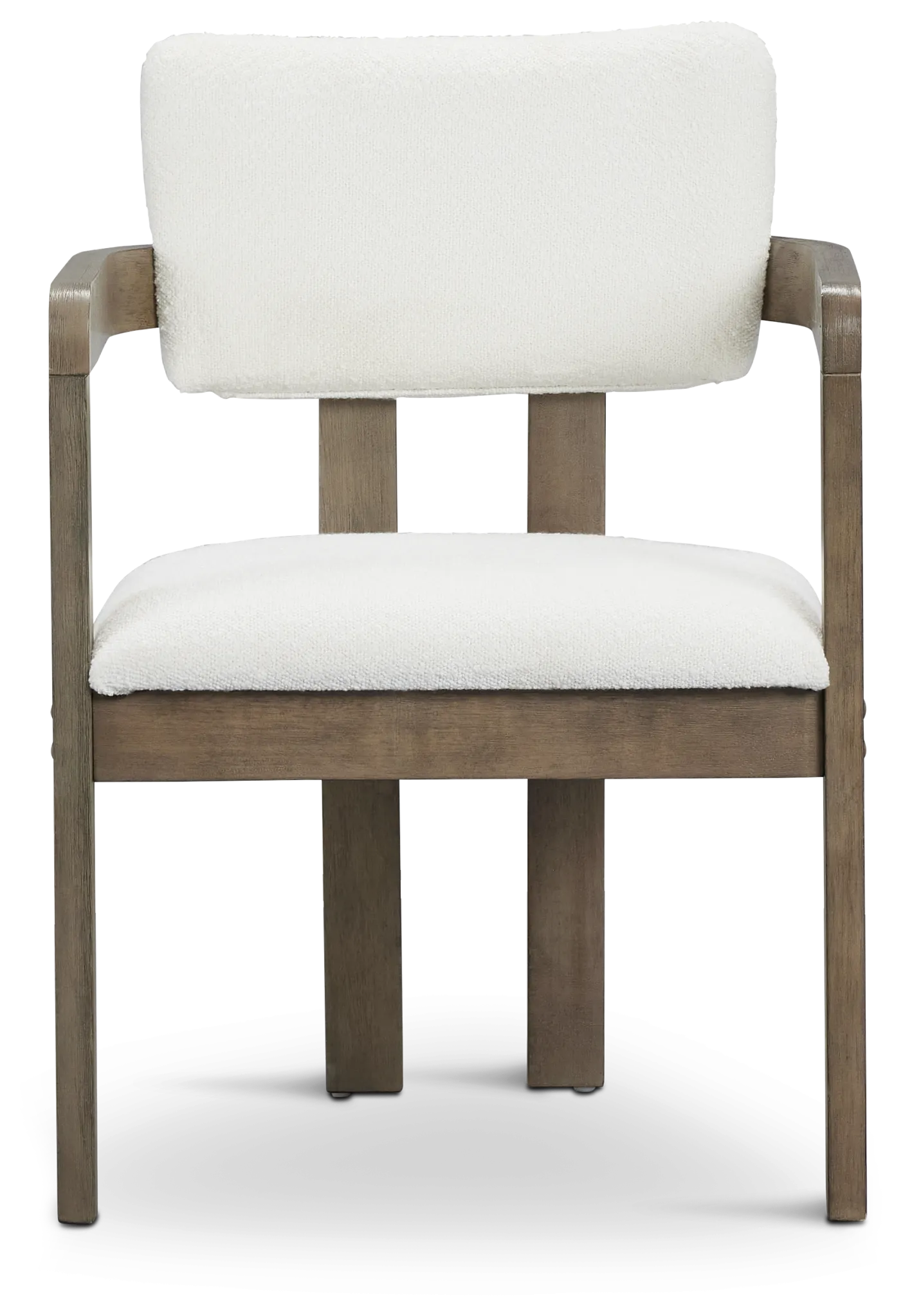 Alden Gray Round Upholstered Arm Chair