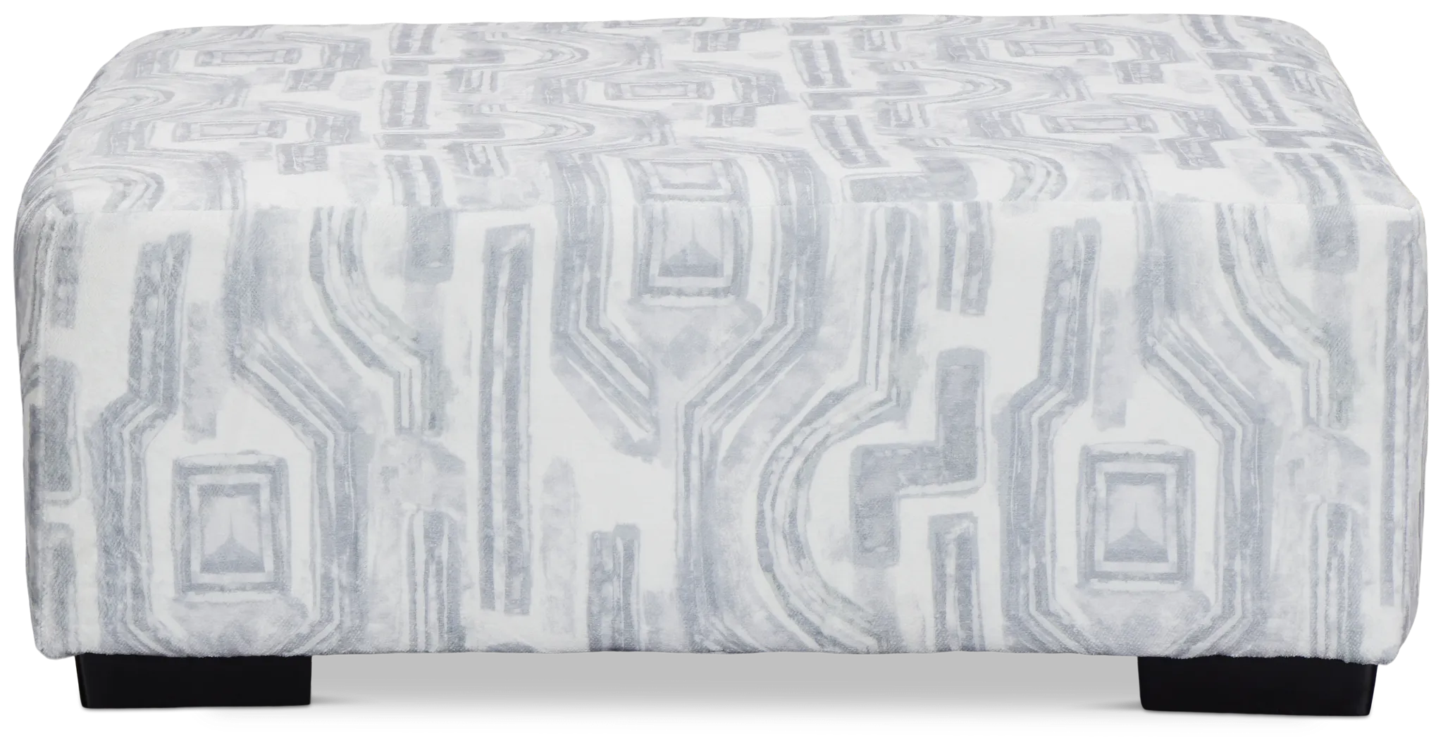 Kylie Light Gray Fabric Cocktail Ottoman