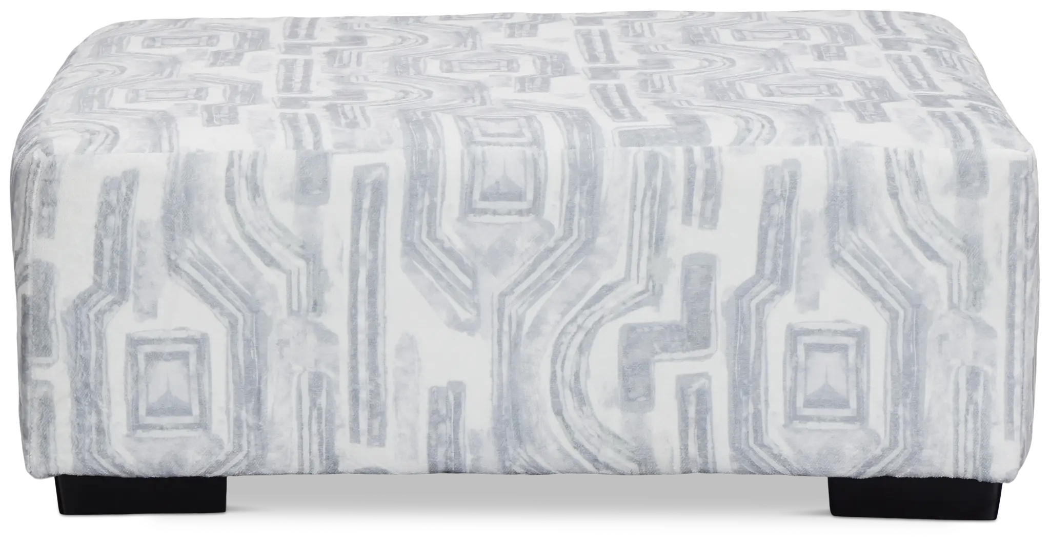 Kylie Light Gray Fabric Cocktail Ottoman Kylie Light Gray Fabric Cocktail Ottoman