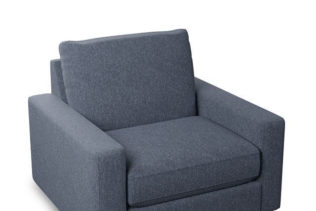Edgewater Maguire Blue Swivel Chair