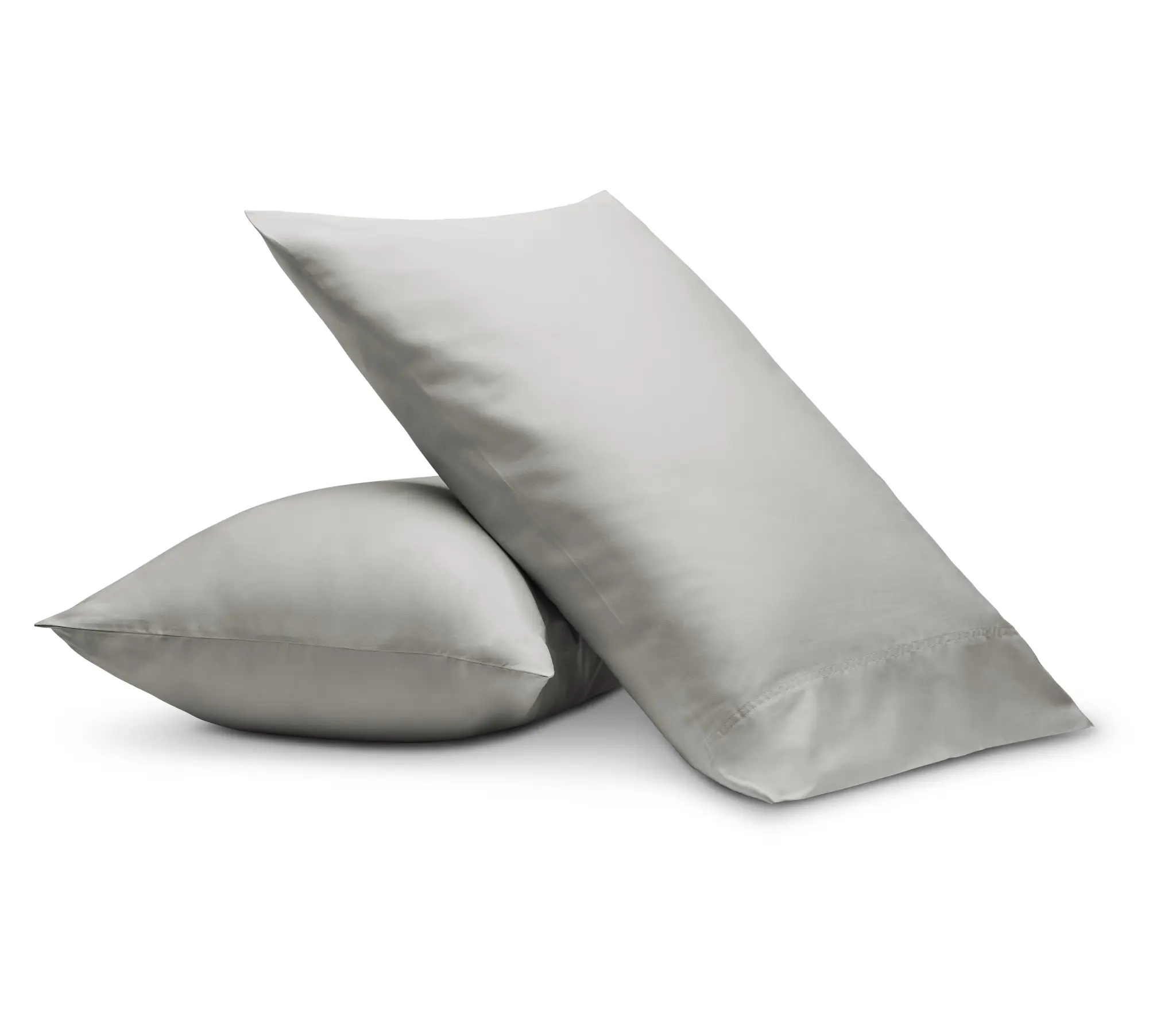 Rest & Renew Cotton Sateen Gray 300 Thread Set Of 2 Pillowcases Rest & Renew Cotton Sateen Gray 300 Thread Set Of 2 Pillowcases