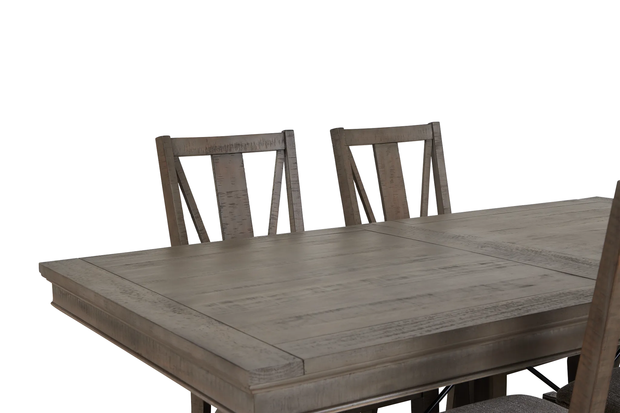 Heron Cove Light Tone Trestle Rectangular Table & 4 Wood Chairs