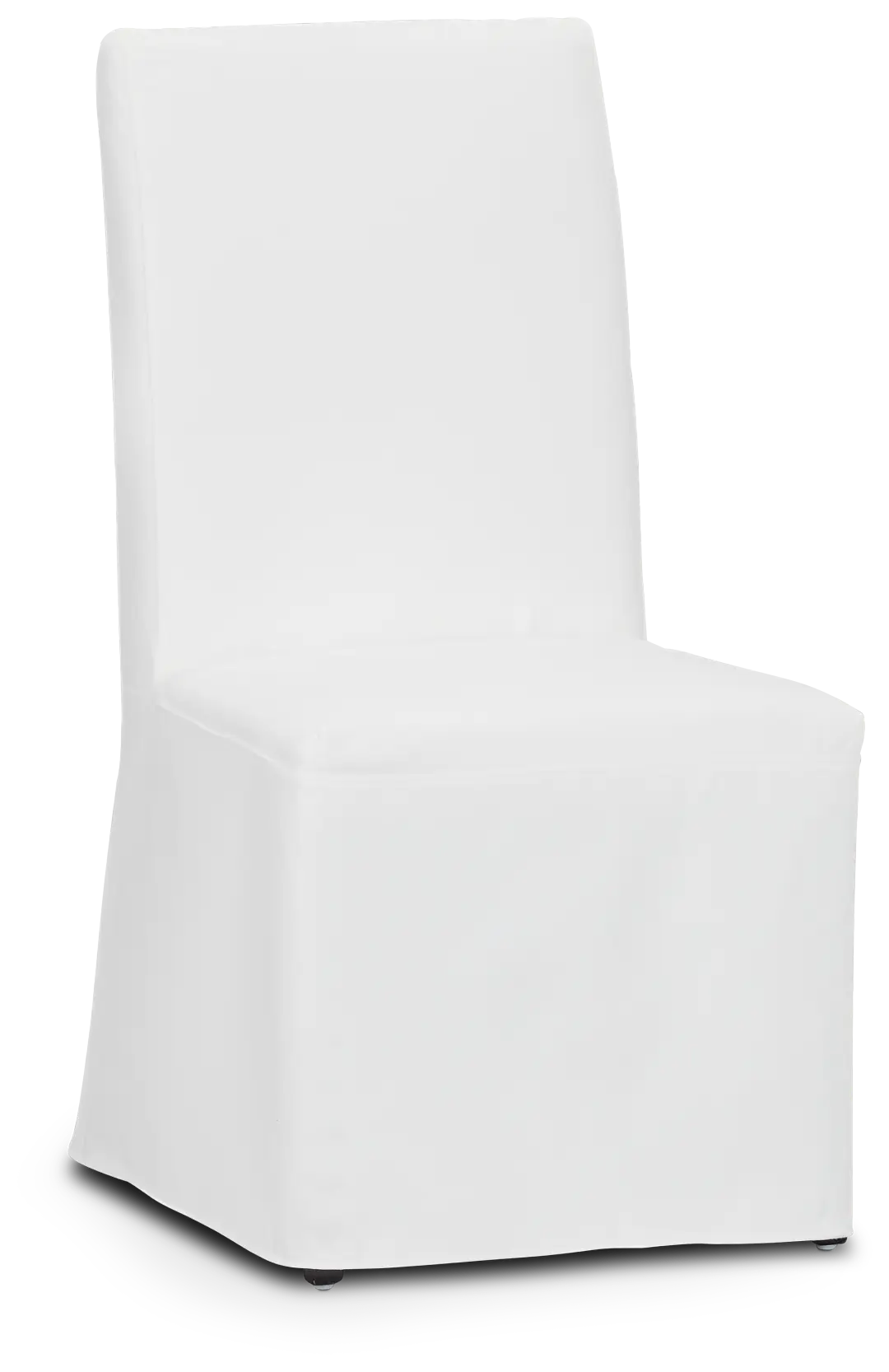 Destination White Long Slipcover Chair With Dark-tone Leg Destination White Long Slipcover Chair With Dark-tone Leg