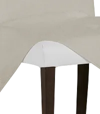 Harbor Light Beige Long Slipcover Chair With Medium-tone Leg