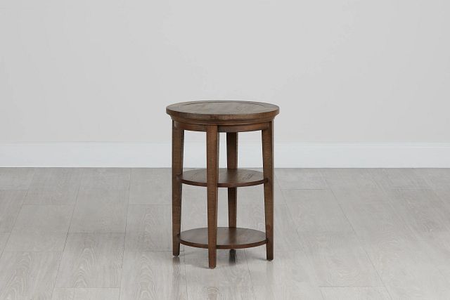 Heron Cove Mid Tone Round End Table