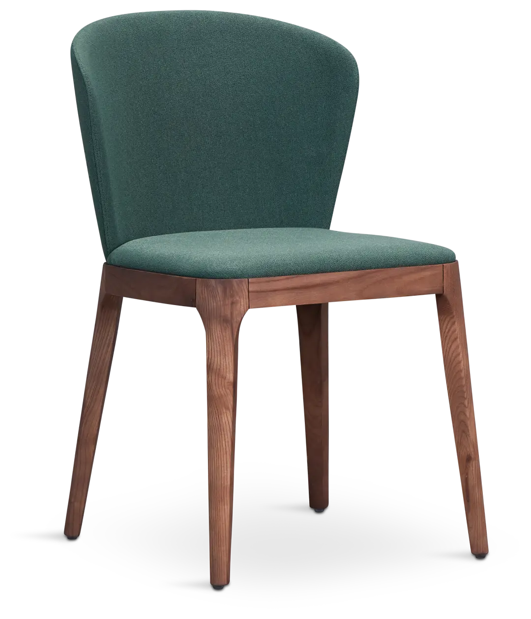 Nomad Dark Green Upholstered Side Chair With Mid Tone Legs Nomad Dark Green Upholstered Side Chair With Mid Tone Legs