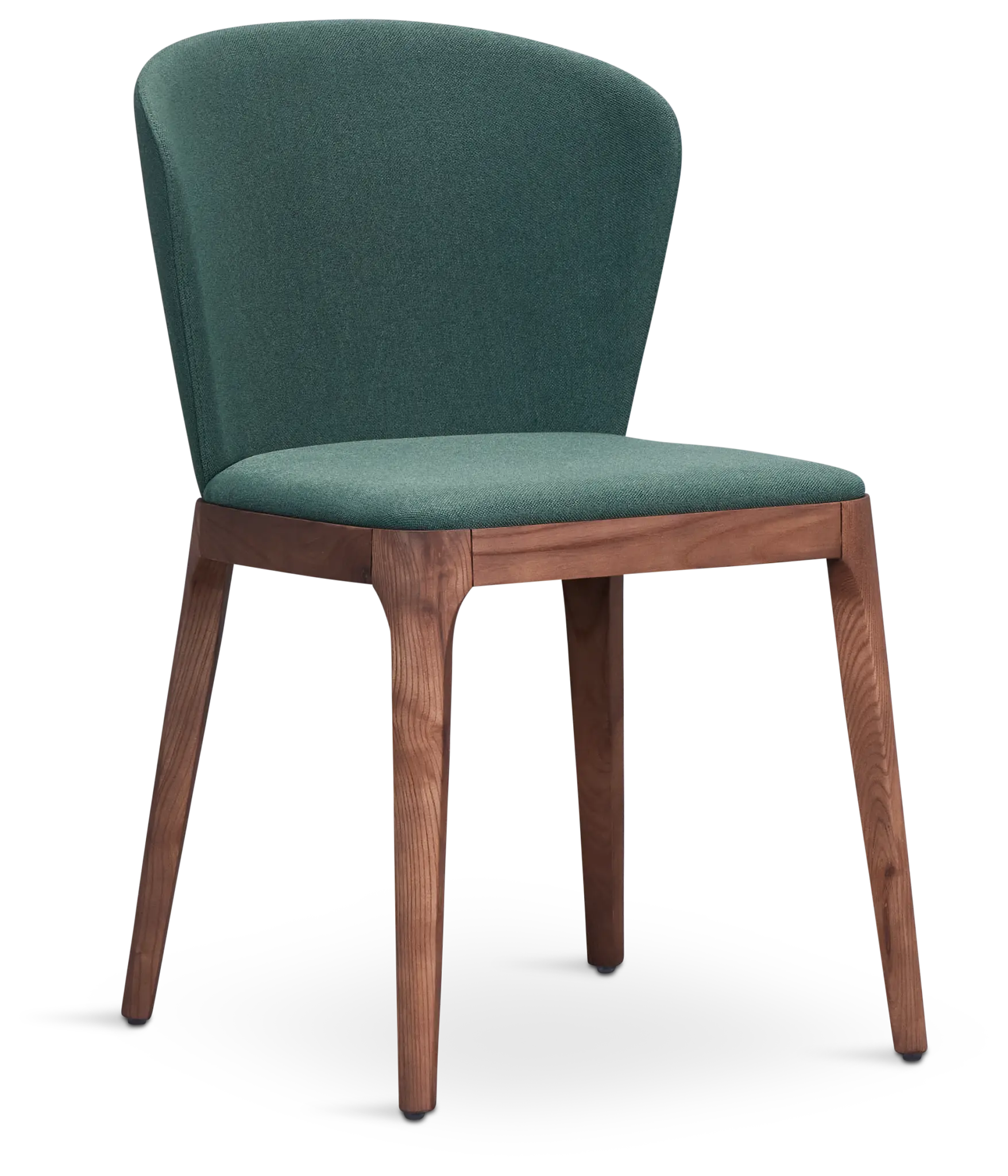 Nomad Dark Green Upholstered Side Chair With Mid Tone Legs Nomad Dark Green Upholstered Side Chair With Mid Tone Legs